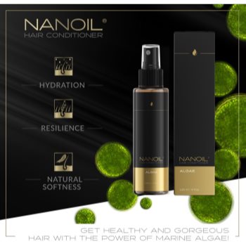 Nanoil Algae balsam fara clatire in 2 faze cu extract din alge nori - imagine 3